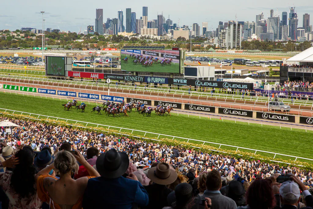 Craig Williams rides Vow and Declare to win race 7 the Lexus Melbourne Cup during 2019 Melbourne Cup Day at Flemington Racecourse on November 05, 2019 in Melbourne, Australia. (Jenny Evans/Getty Images)