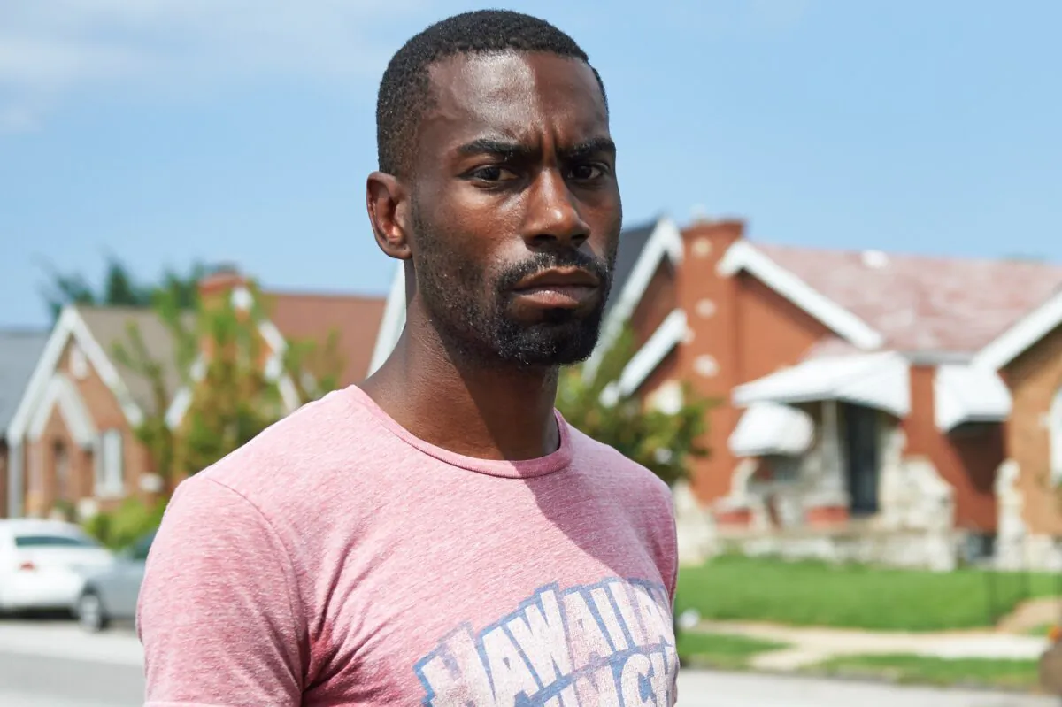 Deray Mckesson, a Black Lives Matter leader, in St. Louis on Aug. 7, 2015. (Michael B. Thomas/AFP via Getty Images)