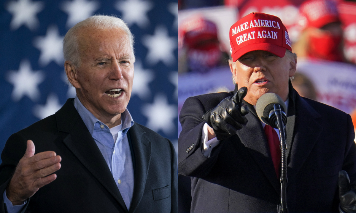 trump biden collage