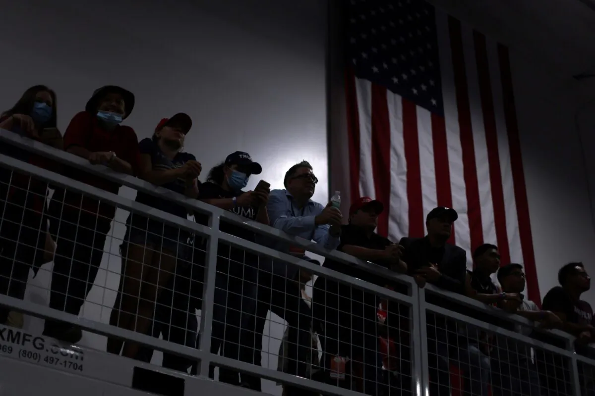 Supporters gather for a rally with President Donald Trump in Henderson, Nev., on Sept. 13, 2020. (Jonathan Ernst/Reuters)