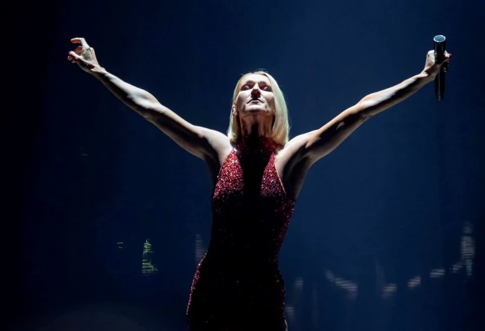 Singer Celine Dion performs during her first World Tour show called Courage at the Videotron Centre on Sept. 18, 2019, in Quebec City. (The Canadian Press/Jacques Boissinot)