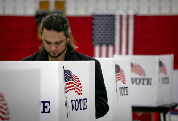 Across The U.S. Voters Flock To The Polls On Election Day