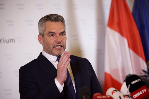 Austria's Interior Minister Karl Nehammer