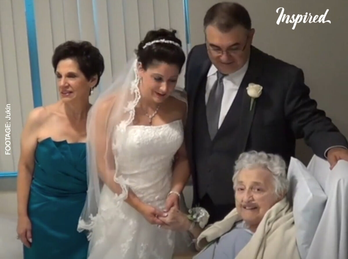 Bride Surprises Grandmother In Hospital On Wedding Day 