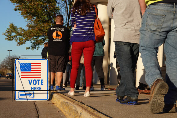 Across The U.S. Voters Flock To The Polls On Election Day