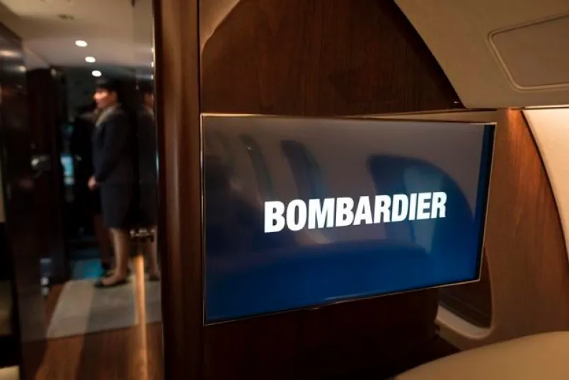 The interior of the Bombardier Global 7500 jetliner is photographed during a press conference event in Mississauga, Ont. on Dec. 4, 2019. (The Canadian Press/ Tijana Martin)