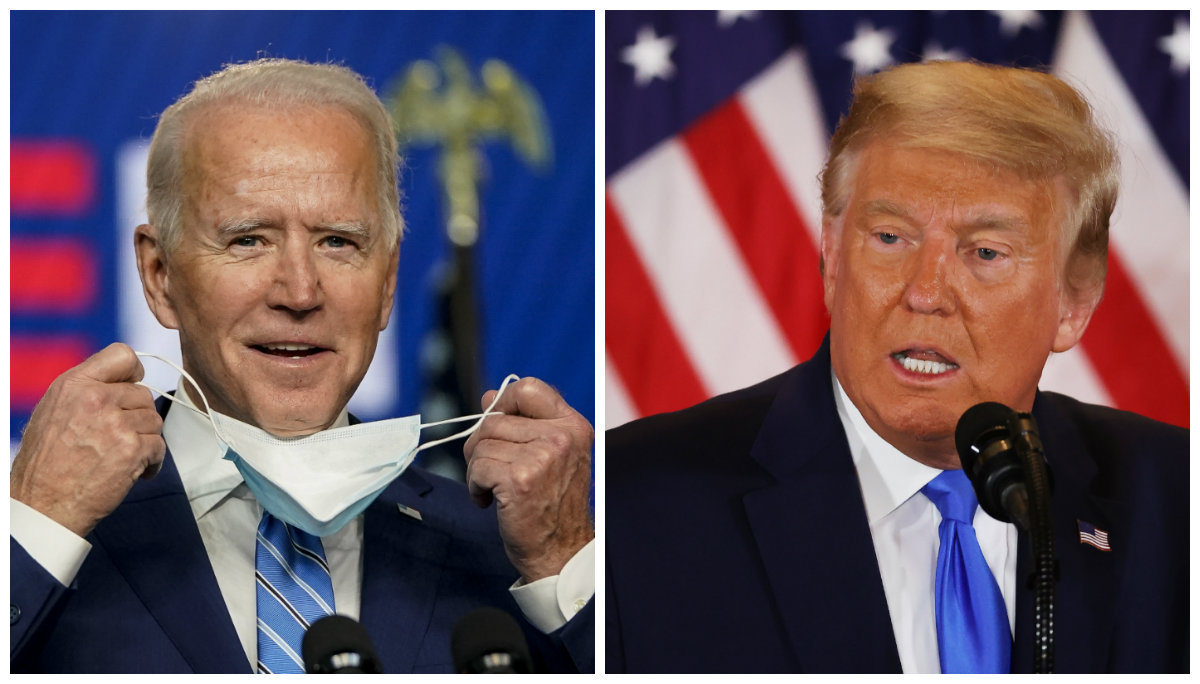 biden and trump