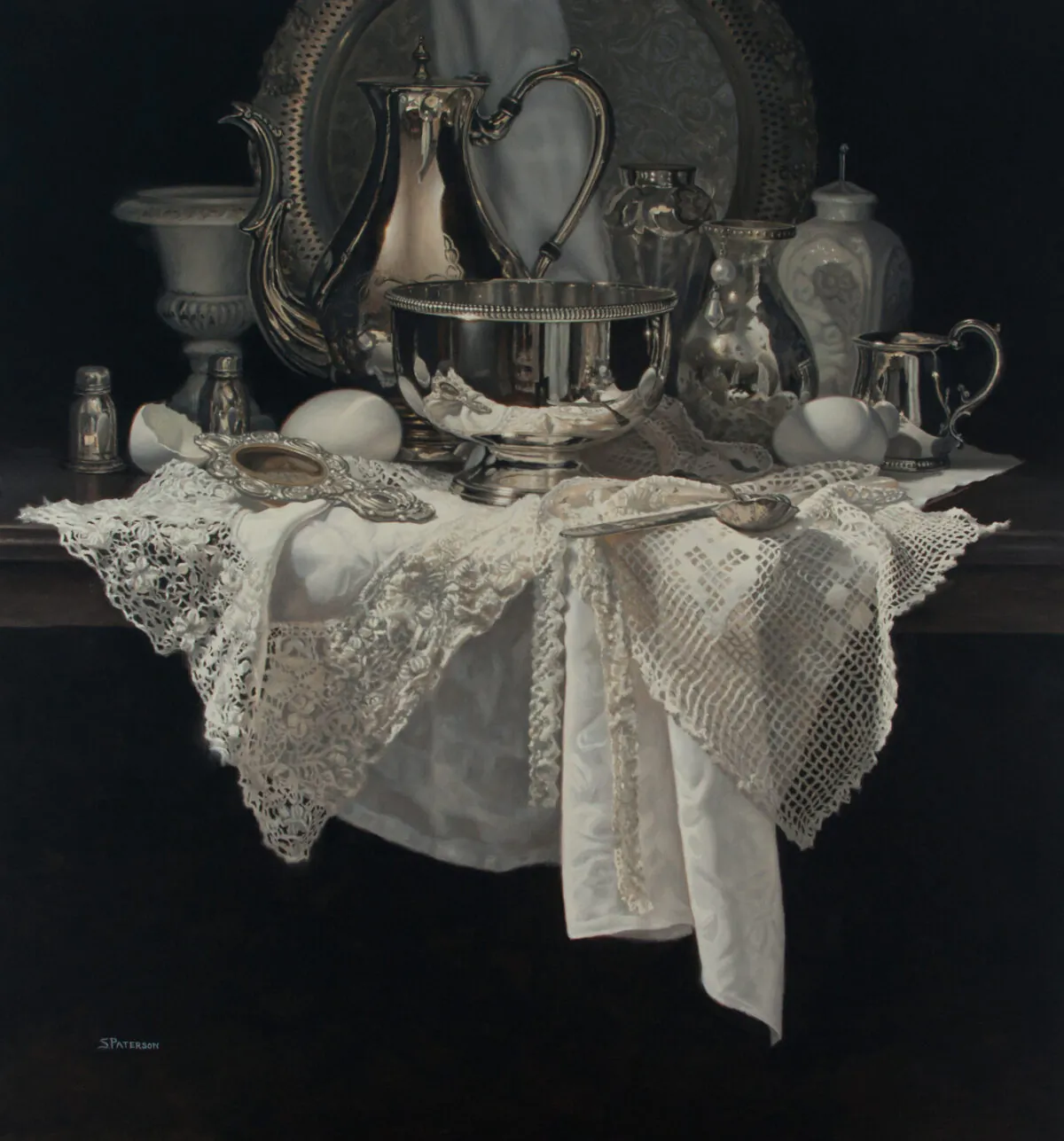 Detail of "Artist's Collection," by Susan Paterson. Oil on panel; 31 inches by 29 inches. (Courtesy of Susan Paterson)