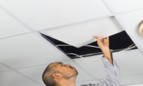 Cover and Hide Ceiling Damage With a Dropped Ceiling