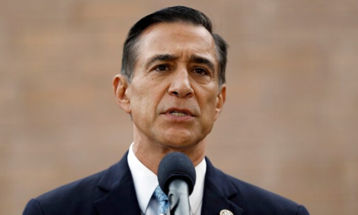 Rep. Darrell Issa (R-Calif.) speaks during a news conference in El Cajon, Calif., on Sept. 26, 2019. (Gregory Bull/AP Photo)