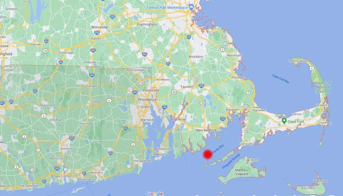 A map of Southern New England. (Google Maps)