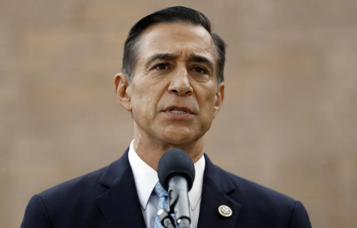 Former Republican congressman Darrell Issa speaks during a news conference in El Cajon, Calif., on Sept. 26, 2019. (Gregory Bull/AP Photo)