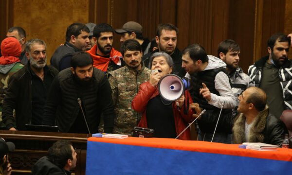 People storm the parliament