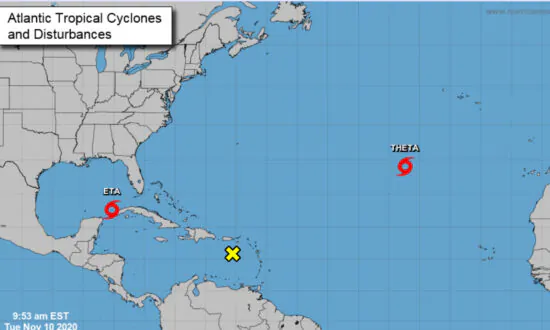 Theta Forms Record 29th Named Atlantic Storm: Forecasters