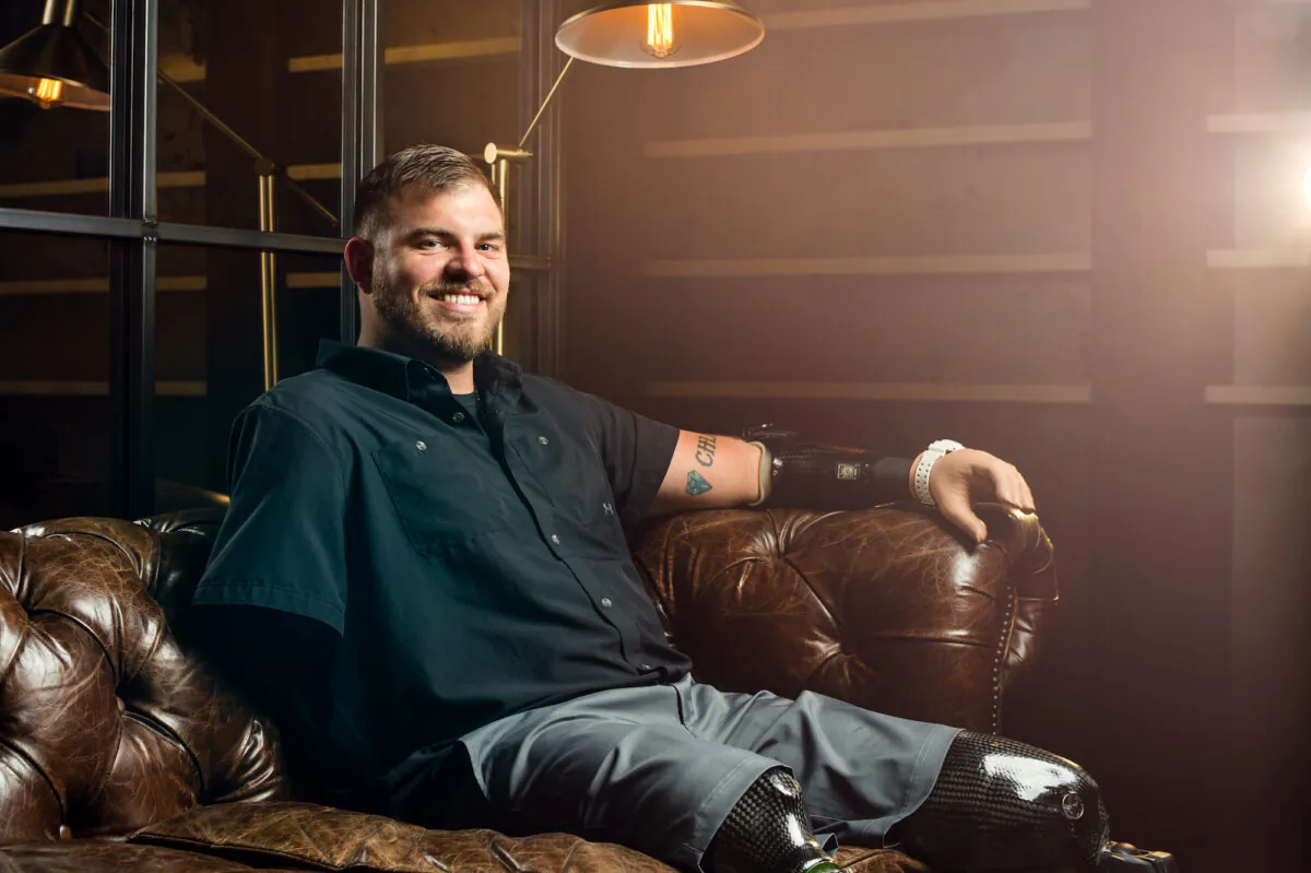Retired United States Army Staff Sgt. Travis Mills of the 82nd Airborne is an advocate for veterans and amputees, as well as a motivational speaker, actor, and author. (Courtesy of Travis Mills Foundation)