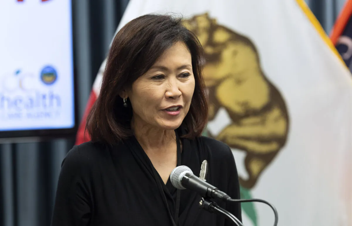 Rep. Michelle Steel (R-Calif.) participates in a press conference in Santa Ana, Calif., on Nov. 5, 2020. (Paul Bersebach/The Orange County Register via AP)