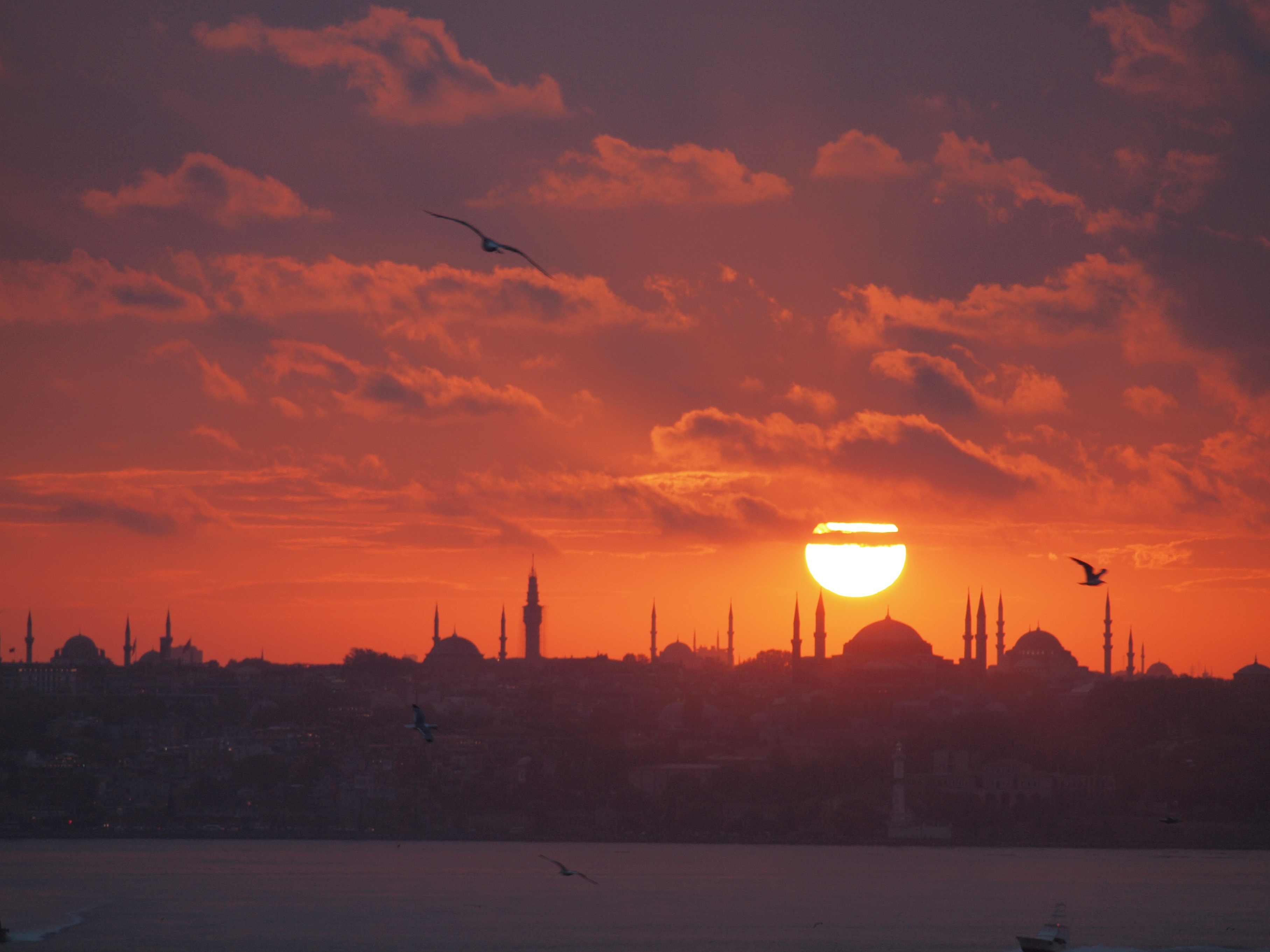 Sunset over Old Istanbul