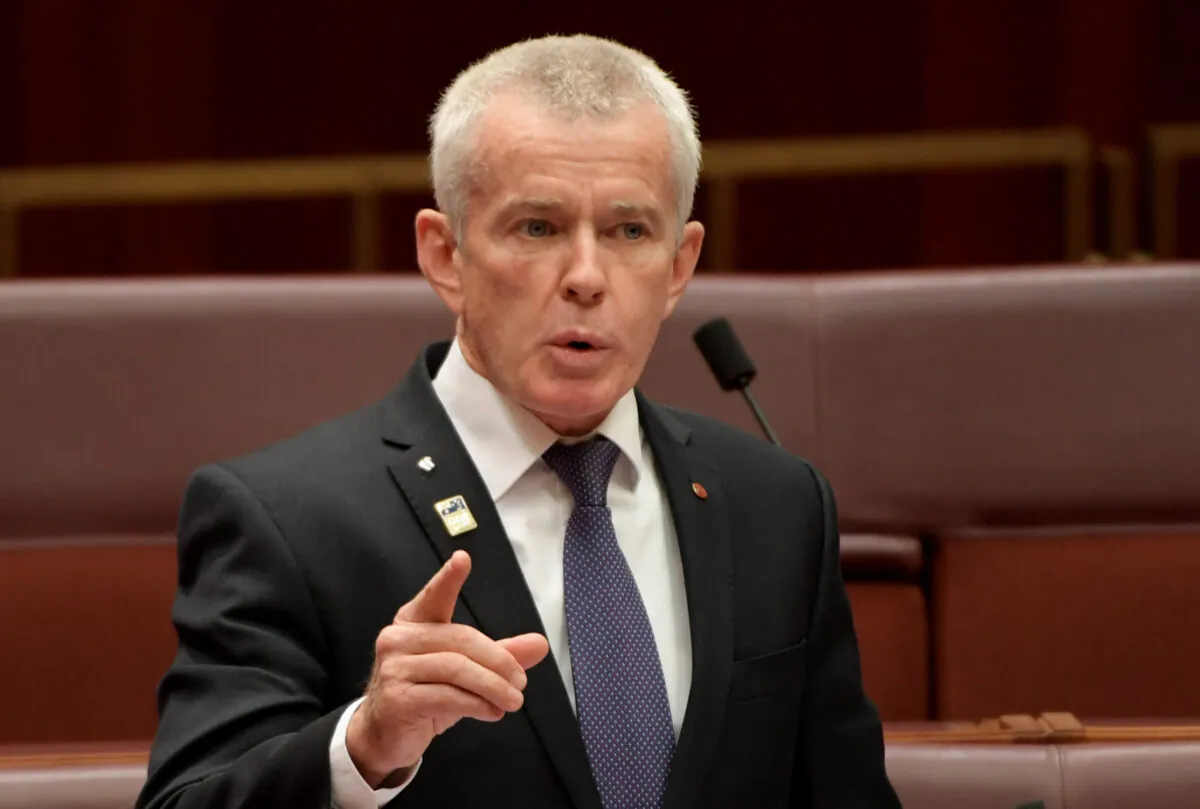 Senator Malcolm Roberts in the Senate at Parliament House in Canberra, Australia on July 4, 2019. (Tracey Nearmy/Getty Images)