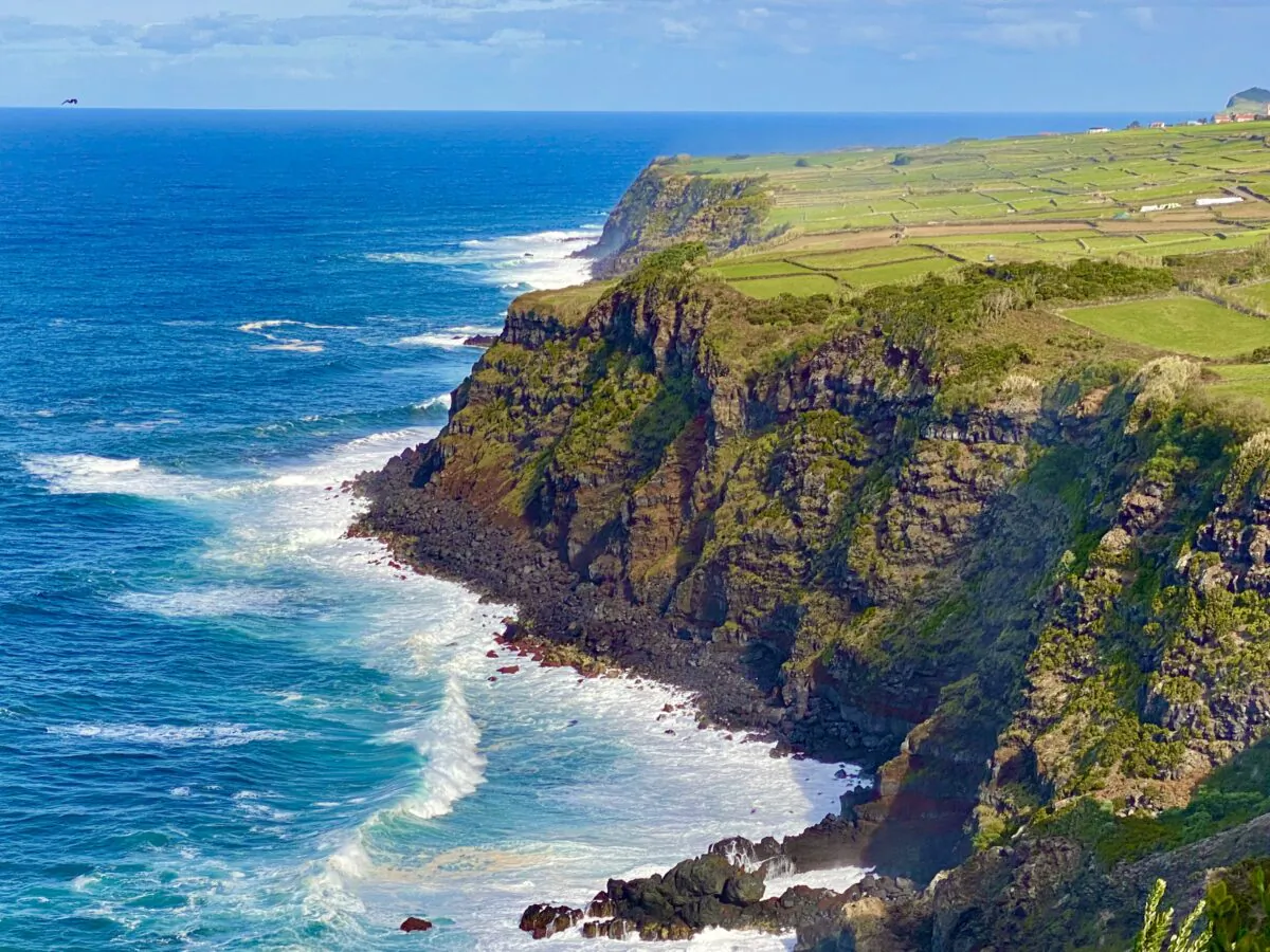 The rugged cliffs on the north shore of Terceira. (Tim Johnson)