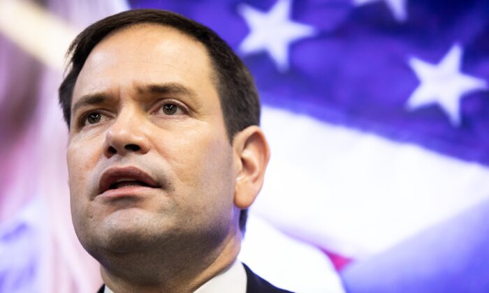 Sen. Marco Rubio (R-Fla.) speaks during a campaign event in Marietta, Ga., on Nov. 11, 2020. (Jessica McGowan/Getty Images)