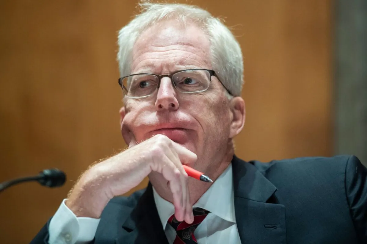 Christopher Miller, the acting Secretary of Defense, on Capitol Hill in Washington, DC, on September 24, 2020.  (Tom Williams/POOL/AFP via Getty Images)