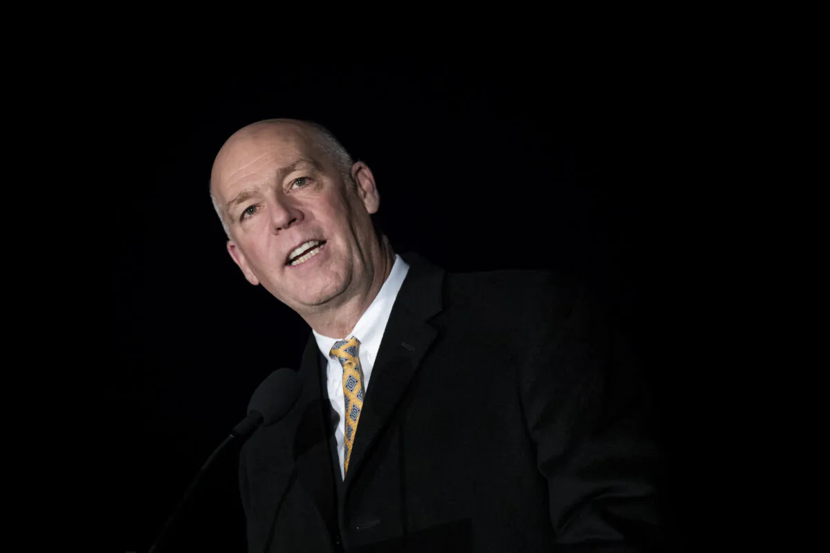 Rep. Greg Gianforte (R-Mont.) speaks on Capitol Hill in Washington, on Dec. 6, 2017. (Drew Angerer/Getty Images)