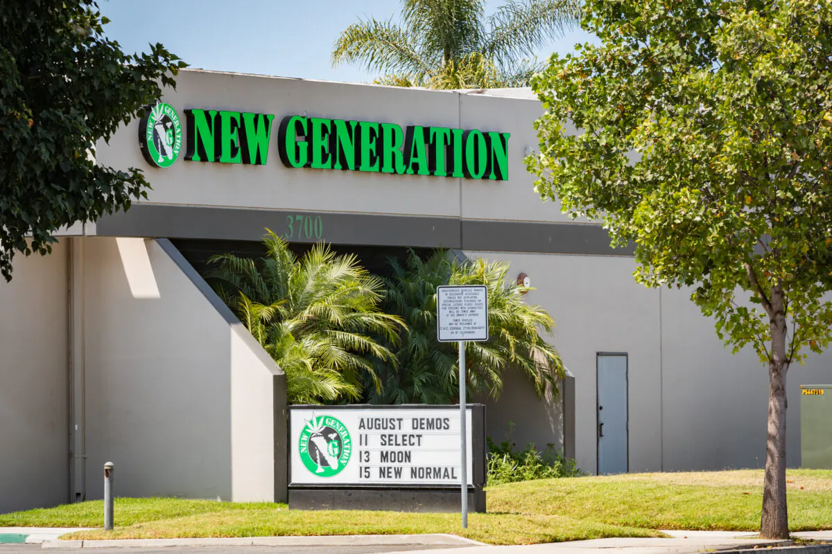 New Generation cannabis shop in Santa Ana, Calif., on Aug. 14, 2020. (John Fredricks/The Epoch Times)