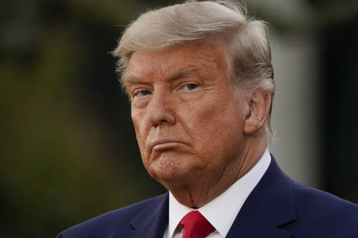 President Donald Trump listens during an event on Operation Warp Speed in the Rose Garden of the White House on Nov. 13, 2020. (Evan Vucci/AP Photo)