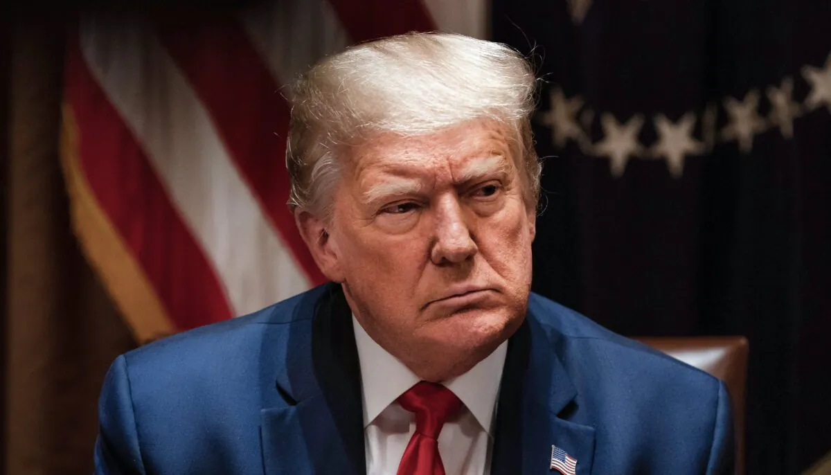 President Donald Trump in the Cabinet Room of the White House on July 31, 2020. (Anna Moneymaker-Pool/Getty Images)