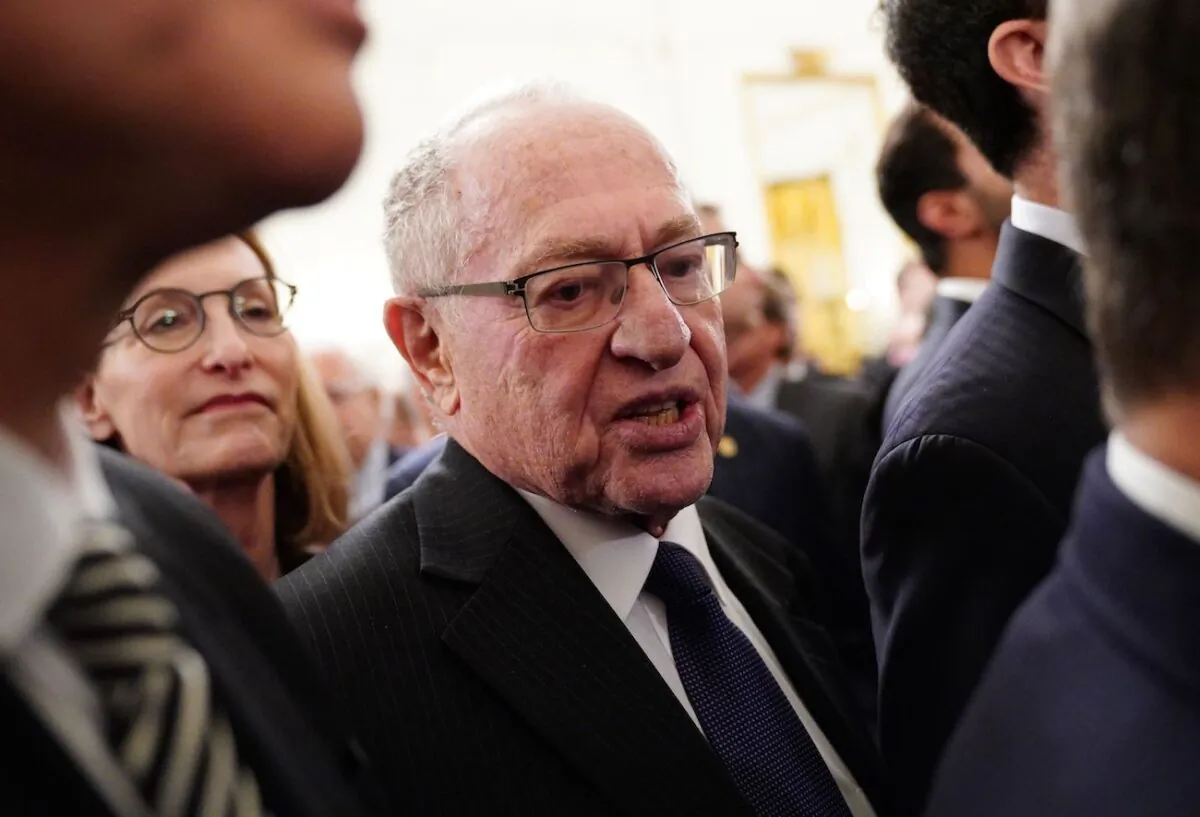 Law professor Alan Dershowitz is seen at the White House in Washington, DC on Jan. 28, 2020. (Mandel Ngan/AFP via Getty Images)