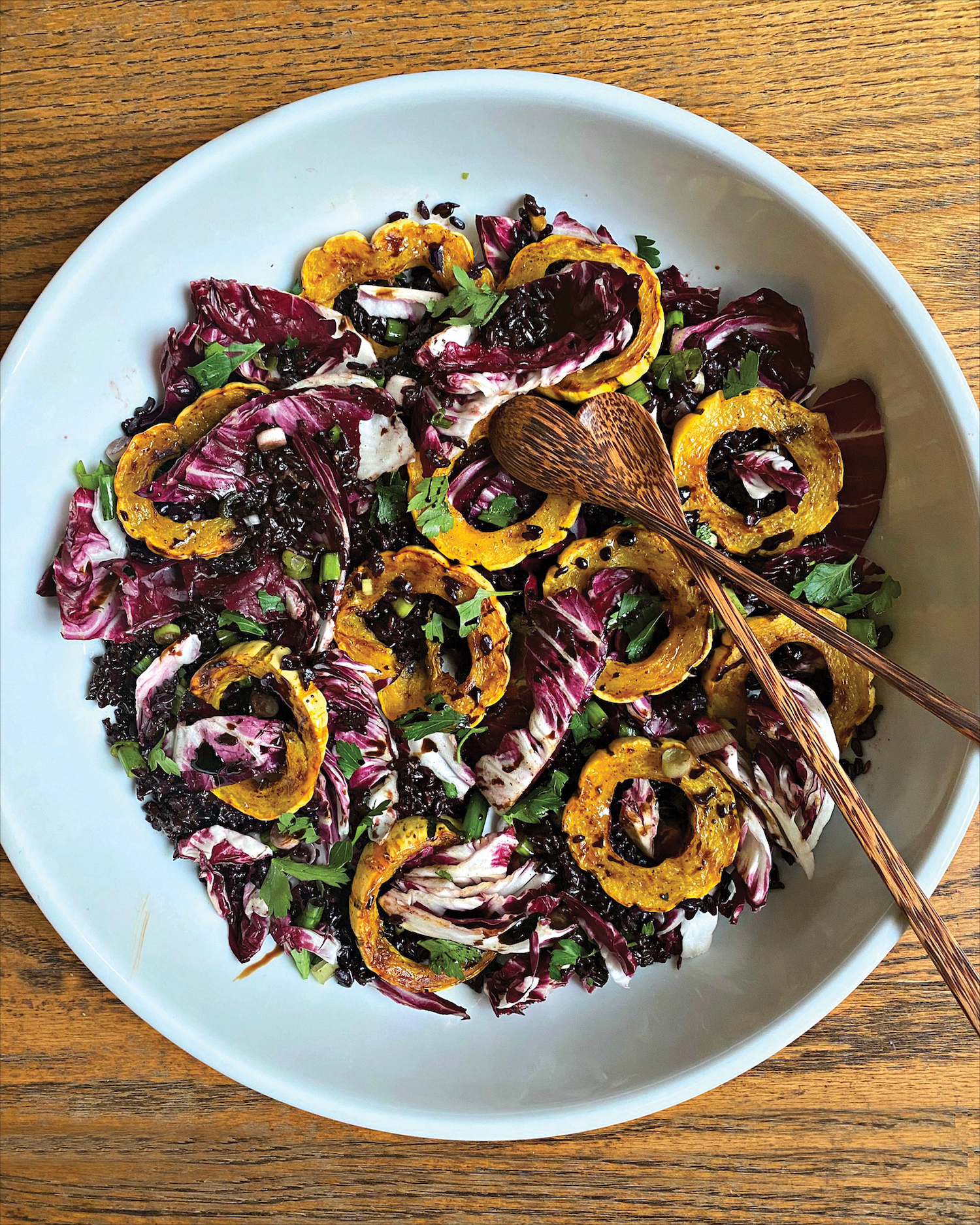 Delicata, Radicchio and Black Rice Salad