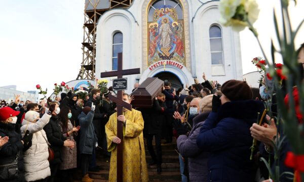 Memorial service for Roman Bondarenko