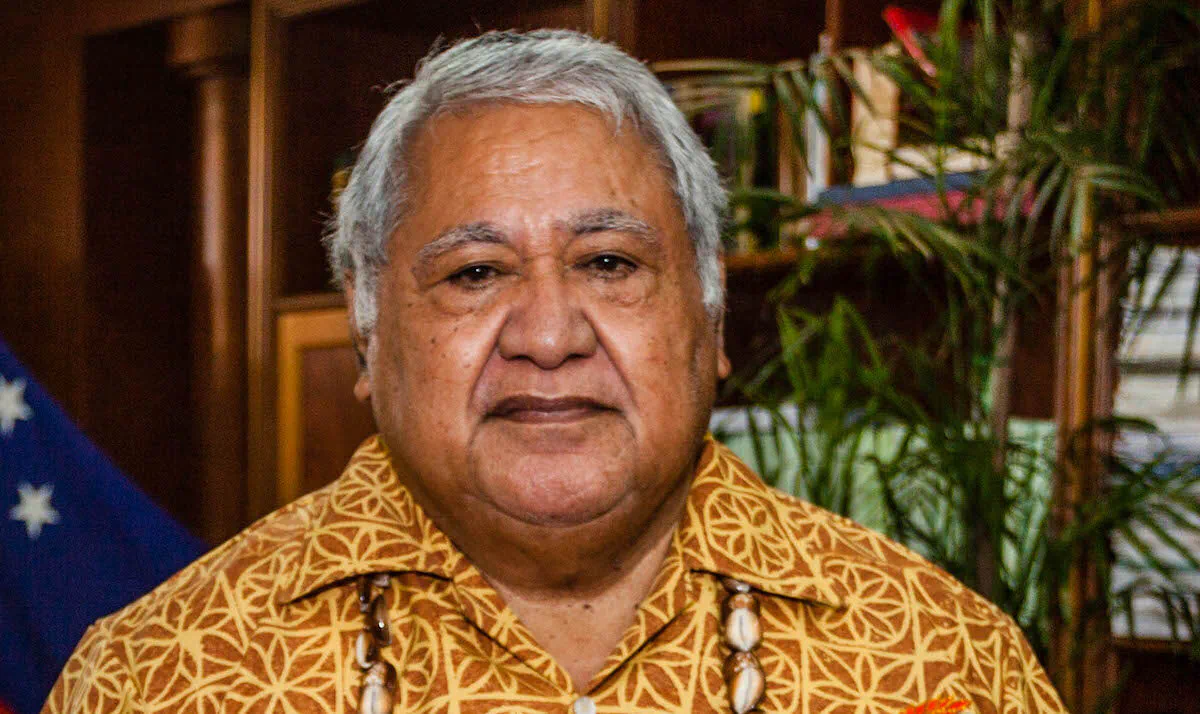 Samoan Prime Minister Tuilaepa at the 3rd UN Small Islands Developing States conference. (www.dfat.gov.au)