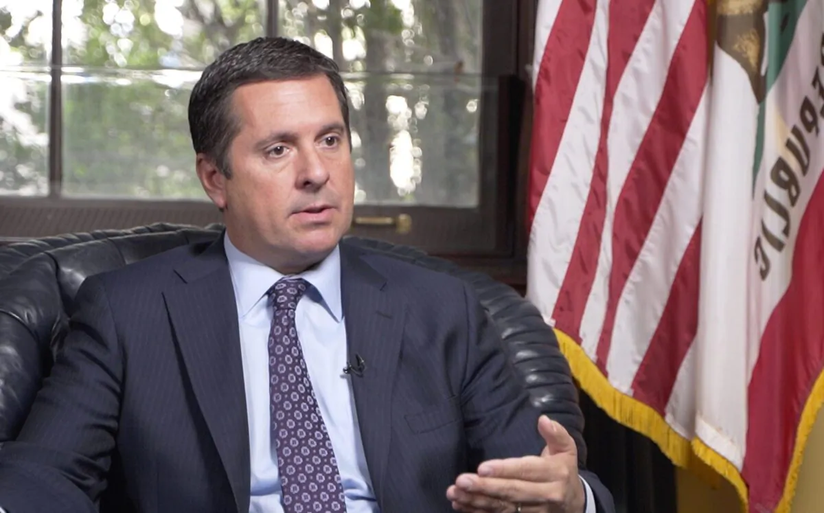 Rep. Devin Nunes in his office in Washington on Nov. 19, 2020. (York Du/The Epoch Times)