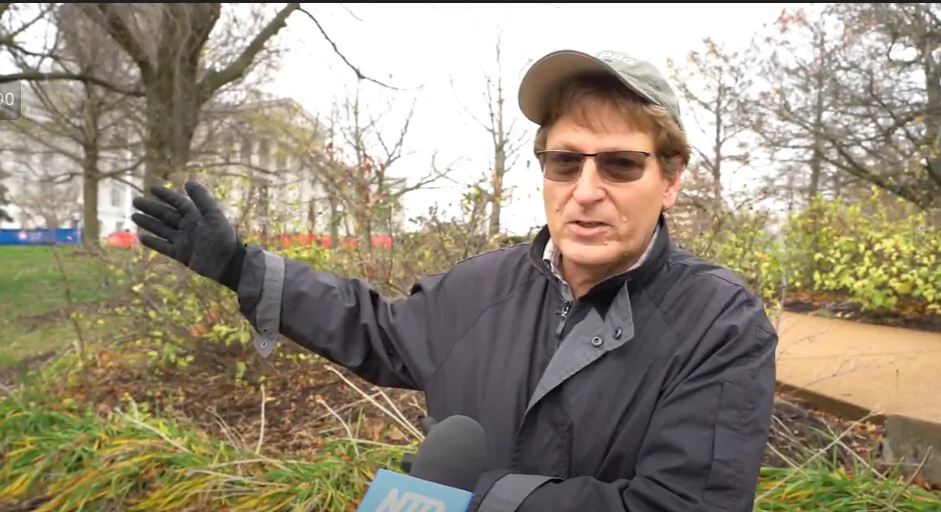 John Waldrop attended a Stop the Steal rally in Jefferson City, Missouri on Nov. 21, 2020. (NTD Television)