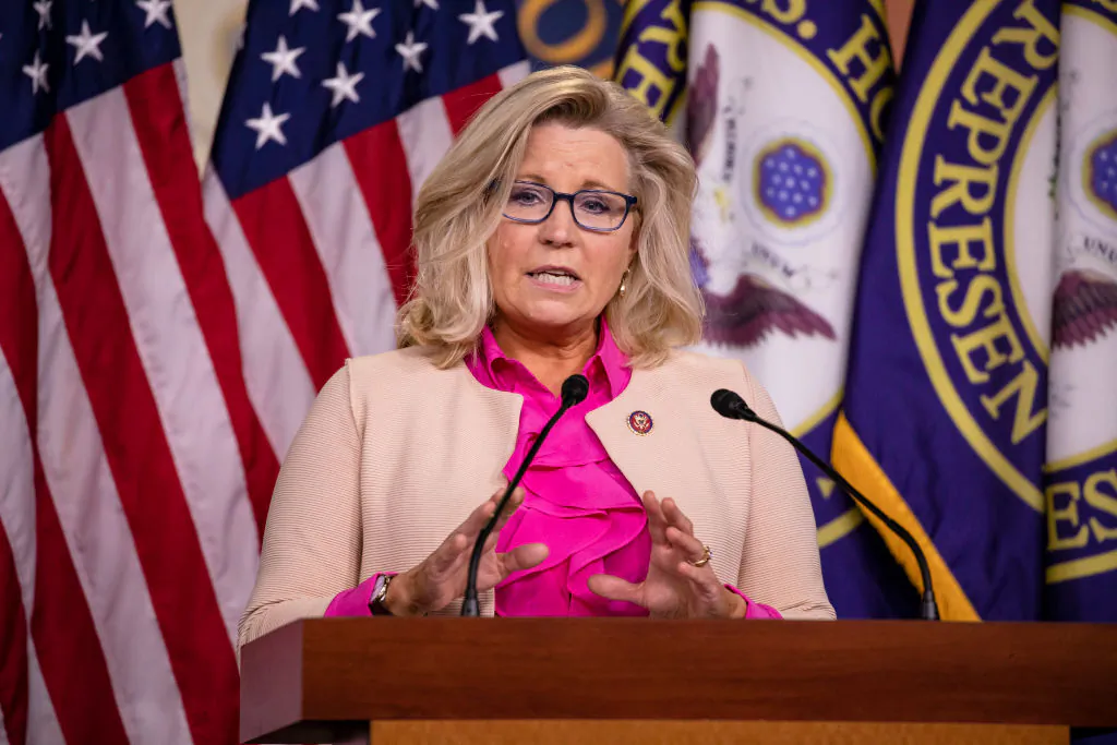 Rep. Liz Cheney (R-Wyo.) speaks during a news conference at the Capitol in Washington on July 21, 2020. (Samuel Corum/Getty Images)