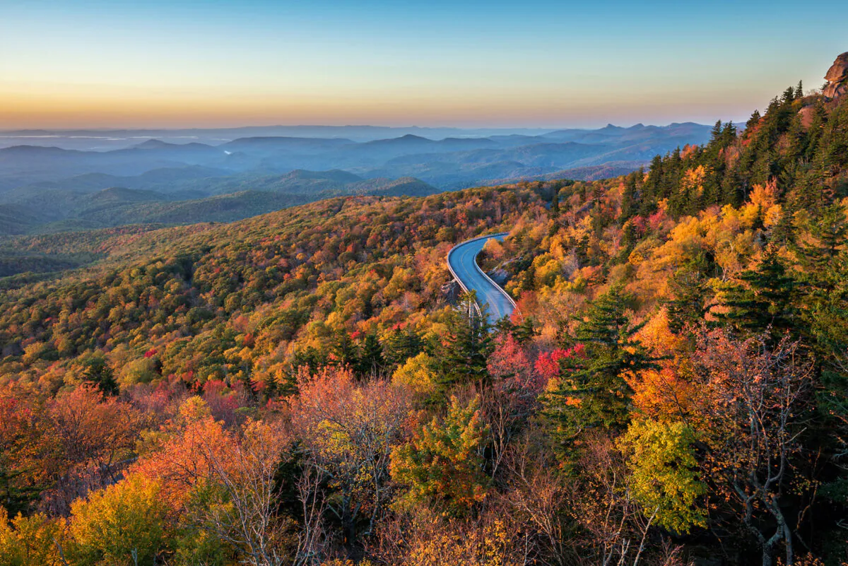The Linn Cove Viaduct snakes along the side of Grandfather Mountain. (anthony heflin/Shutterstock)