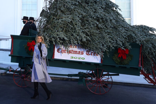 First Lady Melania Trump Receives 2020 White House Christmas Tree