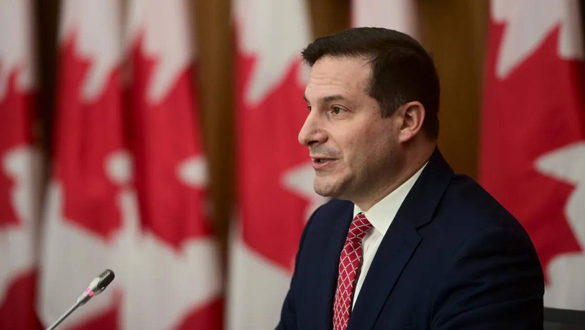 Minister of Immigration, Refugees and Citizenship Marco Mendicino holds a press conference in Ottawa on Nov. 12, 2020.  (The Canadian Press/Sean Kilpatrick)
