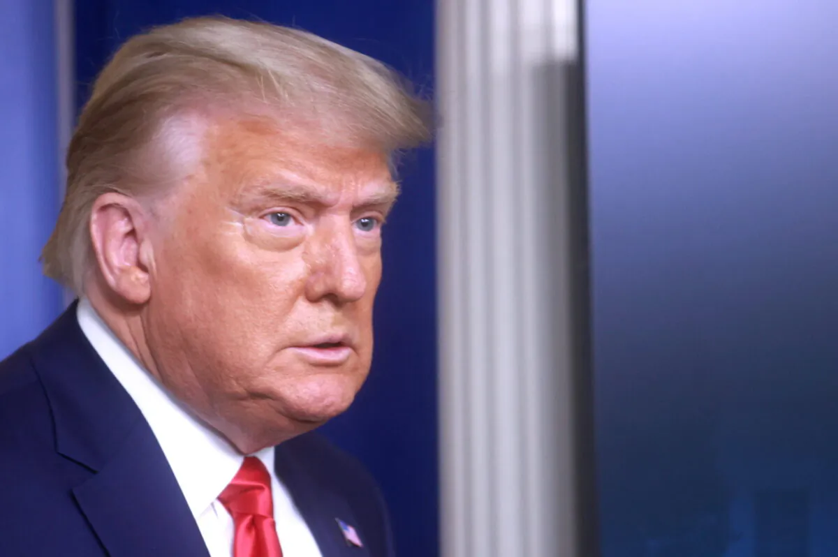 President Donald Trump arrives to speak to reporters in the Brady Press Briefing Room at the White House in Washington, on Nov. 24, 2020. (Hannah McKay/Reuters)