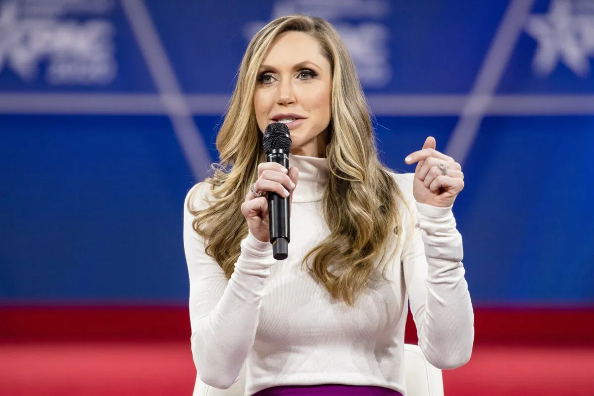 Lara Trump, President Donald Trump's daughter-in-law, speaks during the Conservative Political Action Conference in National Harbor, Md., on Feb. 28, 2020. (Samuel Corum/Getty Images)