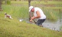 Florida Man Wrestles Alligator in Pond, Pries Open Its Jaws to Save His Small Dog