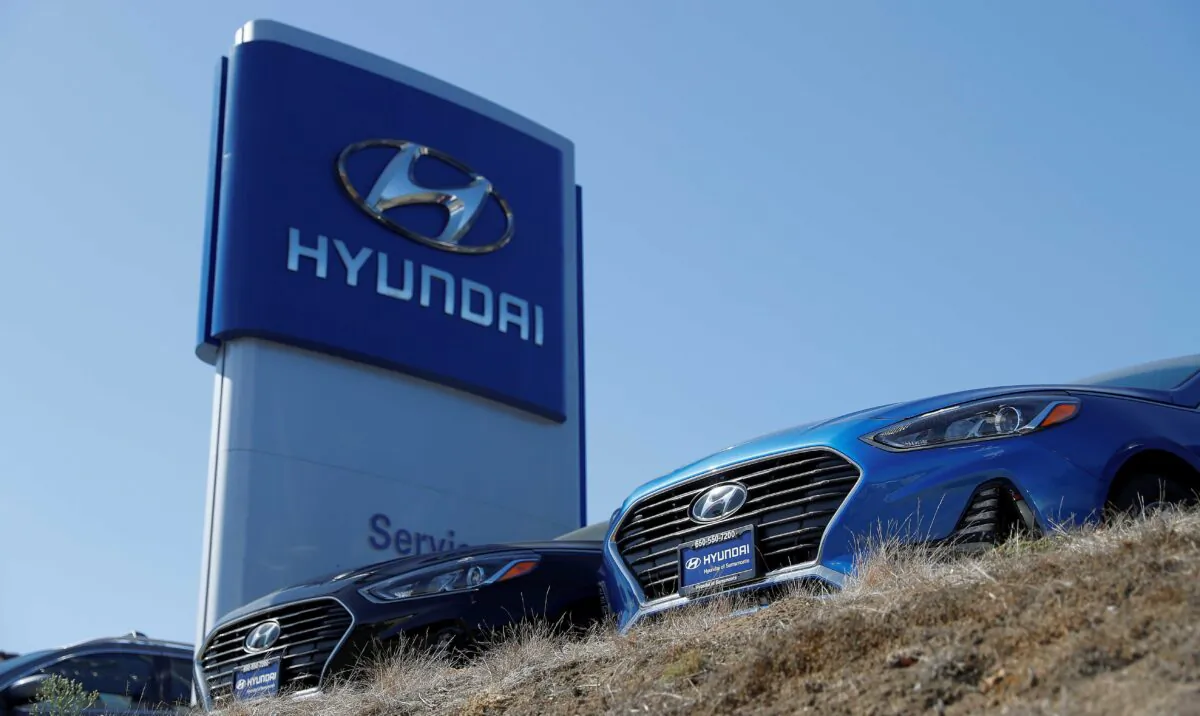 Cars for sale are seen at Hyundai of Serramonte in Colma, Calif., on Oct. 3, 2017. (Stephen Lam/Reuters)