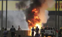 Grosjean Escapes F1 Fireball at Bahrain GP After Huge Crash