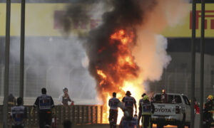 Grosjean Escapes F1 Fireball at Bahrain GP After Huge Crash