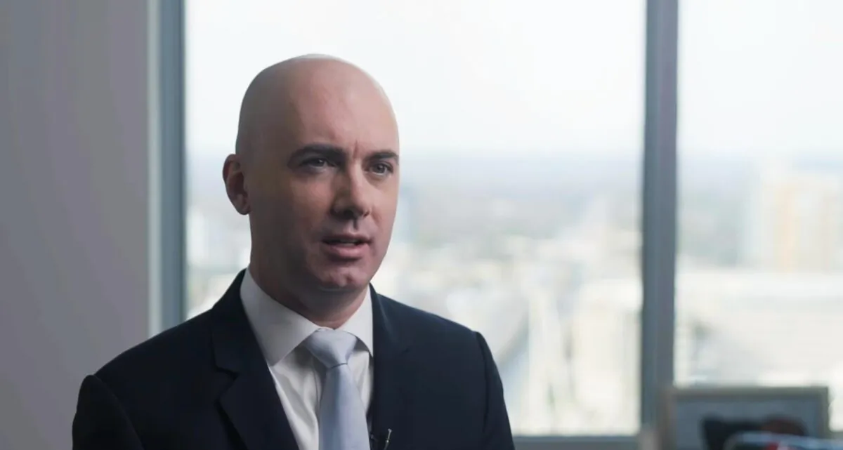Matt Braynard, head of the Voter Integrity Project and former data and strategy director for President Donald Trump’s 2016 campaign, during an interview with The Epoch Times' Joshua Philipp. (The Epoch Times)