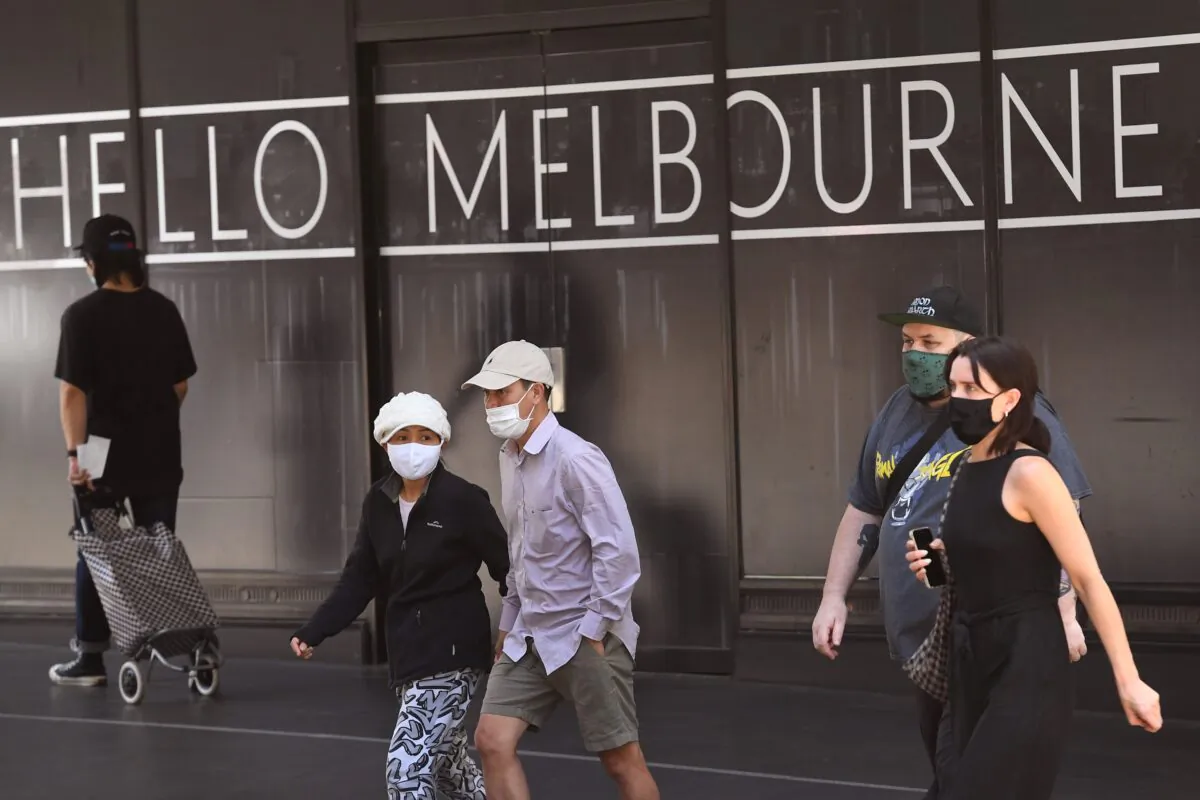 People return to Melbourne's CBD, Victoria, Australia on Nov. 9, 2020. (William West/AFP via Getty Images)