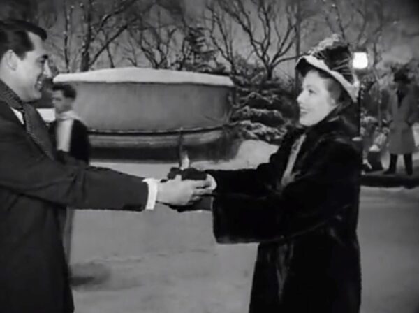 a couple ice skating circa 1948