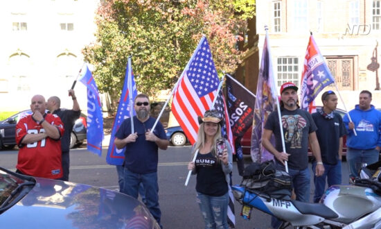 Trump Supporters Rally in Trenton