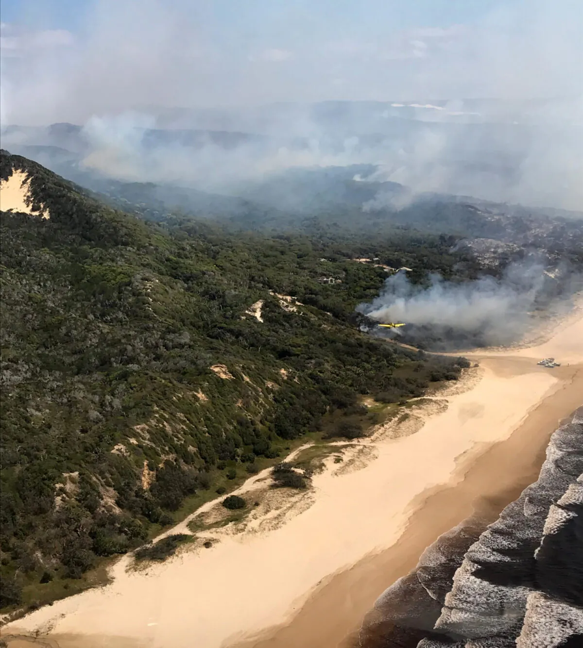 K'gari, formerly known as Fraser Island, November 30, 2020. (Queensland Fire and Emergency Services)